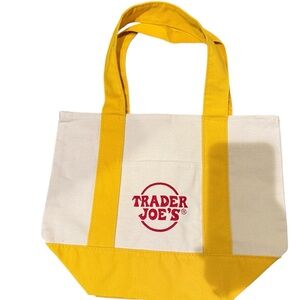 NWT Trader Joe’s Yellow Mini Tote Bag